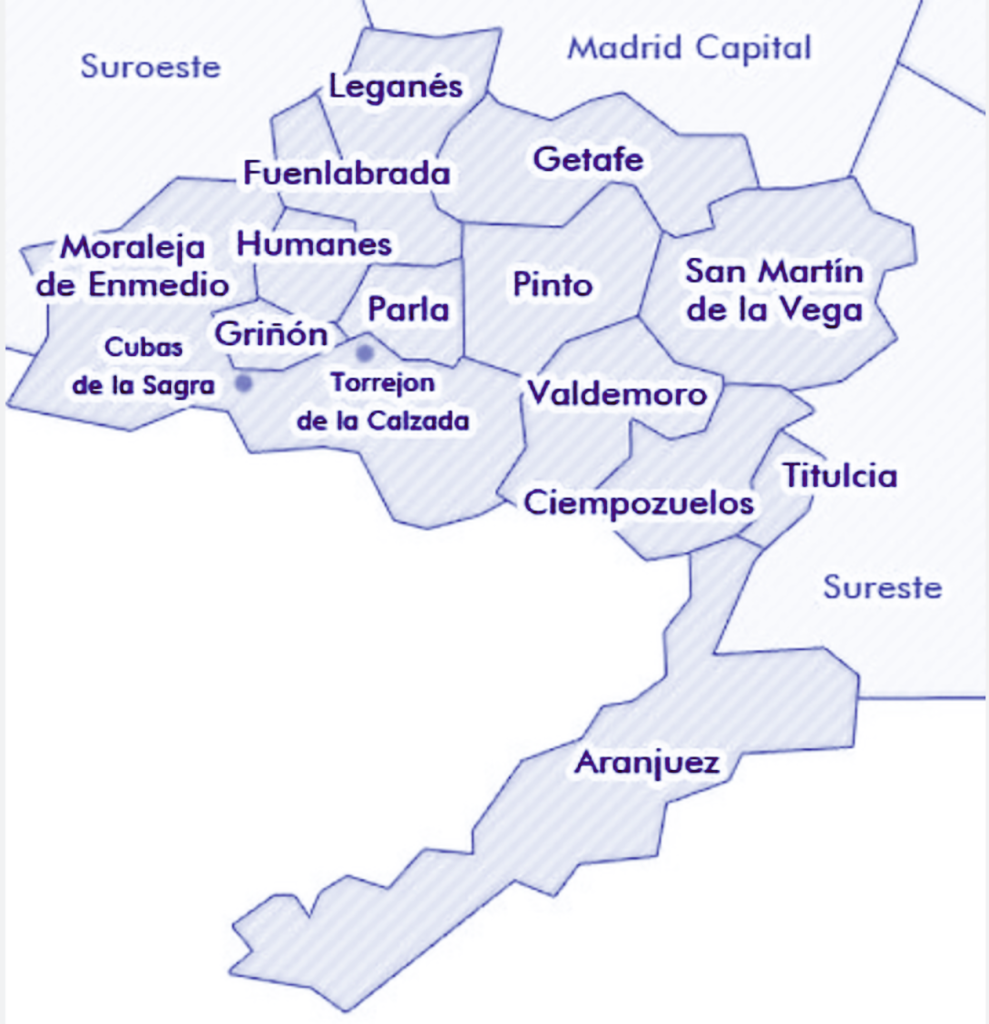Folletos publicitarios 5 mapa sur de madrid